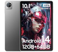 Blackview Tablette 10 Pouces Tab70 WiFi, Tablette Android 14 2,0 GHz avec 12Go + 64Go(TF 2To) Quad-Core, Tablette Tactile avec WiFi 6 BT5.0, 6580mAh, Widevine L1/GMS