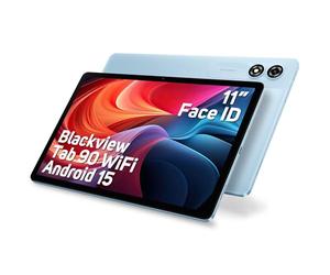 Blackview Tablette Android 15 Tab90 WiFi, 12Go+128Go(TF 2To) Octa Core Tablette 11 Pouces, 8200mAh 10W Tablette Tactile Dual Camera 13MP+8MP avec Widevine L1, GMS, Bluetooth 5.0