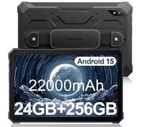 Blackview Tablette Incassable Active 8 Pro, 24Go RAM + 256Go ROM,Android 15 Tablette Robuste 10 Pouces, 22000mAh Tablette Tactile, 48 MP avec ArcSoft Caméra, Double SIM 4G/5G WiFi/NFC/GPS/OTG/IP69K