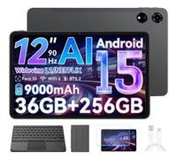 Blackview Tablette 12,1" 2,5K 90Hz Top 3 IA Modèles Android 15 36 Go + 256 Go/SD 2 To, 8800mAh(33W), 50 MP Gris Avec Clavier K1