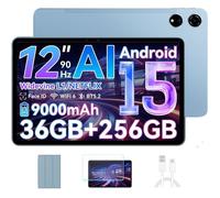 Blackview Tablette MEGA3 12,1"" 2,5K 90Hz Top 3 IA Modèles Android 15 RAM 36 Go ROM 256 Go/SD 2 To, 8800mAh(33W) Dual Sim - Bleu