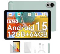 Blackview Tablette ZENO 1 8"" FHD AI x Android 15, RAM 12 Go ROM 64 Go/SD 2 To, 6000mAh Widevine L1 1080P WPS, Dual SIM - Vert