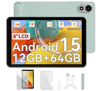 Blackview Tablette ZENO 1 8" FHD AI x Android 15, RAM 12 Go ROM 64 Go/SD 2 To, 6000mAh Widevine L1 1080P WPS, Dual SIM - Vert