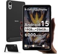 Blackview Tablette ZENO 1 8"" FHD AI x Android 15, RAM 18 Go ROM 256 Go/SD 2 To, 6000mAh Widevine L1 1080P WPS, Dual SIM - Noir