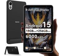 Blackview Tablette ZENO 1 8" FHD AI x Android 15, RAM 18 Go ROM 256 Go/SD 2 To, 6000mAh Widevine L1 1080P WPS, Dual SIM - Noir
