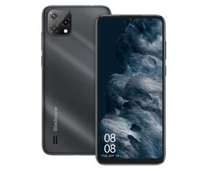 Blackview Telephone Portable 4G, A55 (2022) Smartphone Pas Cher Android 11 (Écran 6.52" HD+ 5G WiFi, 4780mAh, 3Go RAM/SD-128Go, 8MP Triple caméra arrière, Double SIM) 3 Slots/Face ID/2Ans de Garantie