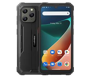 Blackview Téléphone Portable Incassable BV5300 Pro, ArcSoft® 13MP+8MP, 7Go+64Go (Éxtension 1To), Fente pour 3 Cartes, IP68 Smartphone Étanche Android 12 Dual SIM, 6.1'' HD+, Batterie 6580mAh, Noir