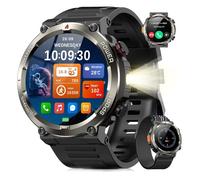 Blackview W50 Pro Montre Connectée, 960 mAh, 1.45"" , Appel Bluetooth, Illumination à LED, Analyse Sommeil, 100+ Modes Sport, Noir