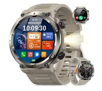 Blackview W50 Pro Montre Connectée, 960 mAh, 1.45"" , Appel Bluetooth, Illumination à LED, Analyse Sommeil, pour Android/iOS, Kaki
