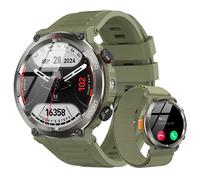Blackview W50 Pro Montre Connectée Bluetooth 960mAh Anti-chute,1.45"" Smartwatch avec Lampe de poche à LED - Vert