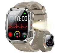 Blackview W70 Pro Montre Connectée, 900 mAh, Écran Tacile 2.01"", Appel Bluetooth, Illumination, Boussole, 100+ Modes Sport, Kaki