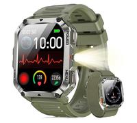 Blackview W70 Pro Montre Connectée, 900 mAh, Écran Tacile 2.01"", Appel Bluetooth, Illumination, Boussole, pour Android/iOS, Vert