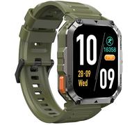 Blackview W70 Pro Montre Connectée Robuste Bluetooth 900mAh,1.45"" étanche Smartwatch avec LED Lamp,Boussole - Vert