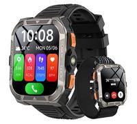 Montre Connectée Robuste Blackview W80 Pro Smartwatch Bluetooth 900mAh,1.91"" 100 Sports mode avec LED Lamp,GPS - Noir