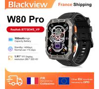 Blackview W80 PRO Montre Connectée Robuste, Écran TFT Haute Définition Basse Consommation de 1,91", GPS, Boussole, Lampe Torche Externe, Appels Bluetooth vert