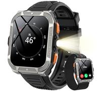 Blackview W80pro Montre Connectée Homme Femme, IA, Navigation à GPS, ChatGPT, Illumination, Batterie 900 mAh, Appel Bluetooth, Analyse Santé, 100+ Modes Sport,pour Android/iOS (Noire)