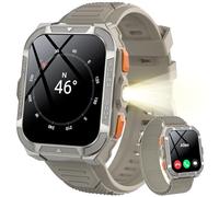 Blackview W80pro Montre Connectée Homme Femme, IA, Navigation à GPS, ChatGPT, Illumination, Batterie 900 mAh, Appel Bluetooth, Analyse Santé, 100+ Modes Sport,pour Android/iOS (Kakhi)