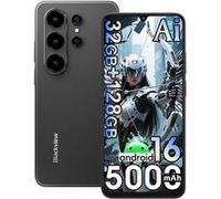 Telephone Portable Blackview WAVE 10,Android 16 Smartphone Pas Cher 4G IA Débloqué,6.88"" HD+,32Go+128Go(2To Externe),32MP+13MP,Noir