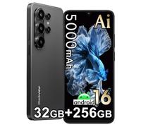 Blackview Wave 10 Android 16 Smartphone IA, 6,88" 120Hz, 32Go +256Go/TF 2To | Téléphone Portable Pas Cher, 5000mAh, 32MP+13MP, 4G Double SIM Smartphone déverrouillé, 3 Emplacements, WiFi5/GPS/OTG/Noir