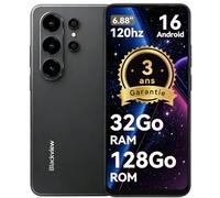 Blackview Wave 10 Téléphone Portable Pas Cher Android 16 Smartphones,6.88",32Go+128Go/2To, 32MP+13MP, 5000mAh,Smartphon 4G Dual SIM, Telephone WiFi 5G/GPS/IP54/3 Card Slots/3.5mm/FM/3Ans Garantie