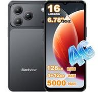 Blackview Wave 7C Smartphone 4G-5000mAh-4Go+12Go RAM-128Go Android 16 - Noir NOIR