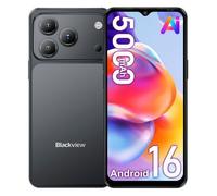 Blackview WAVE 7C Smartphone 5000mAh 6.56pouces 16Go(4+12)+64Go Double SIM 3.5mm Noir