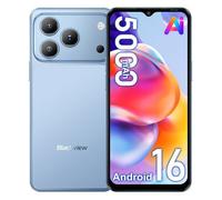 Blackview WAVE 7C Smartphone 6.56pouces 64Go Android 16 5000mAh 32MP 4G Téléphone portable Bleu