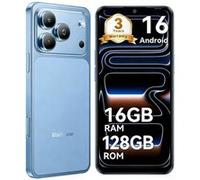 Blackview WAVE 7C Téléphone Portable 6.56" 12Go+128Go/2 To 32MP+13MP 5000mAh Smartphone 4G Android 16 Dual SIM - Bleu Bleu Arctique