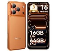Blackview Wave 7C Téléphone Portable Android 16 Smartphones,16Go+64Go/2To,32MP+13MP,5000mAh,6.56" Smartphon Pas Cher 4G Dual SIM,Orange Orange Vitalité