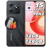 Blackview WAVE 8 Android 14 Téléphones Portables Débloqués, Écran 6.56" Smartphones Pas Cher 4G, 12Go+128Go/TF 2To,5000mAh/Double SIM/Octa Core/13MP+8MP/Fingerprint/Etui de protection/2Ans de Garantie