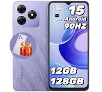 Blackview Wave 8 Portable Débloqué Smartphone Écran 6,56"/90Hz, Android 14 Smartphone Pas Cher 4G Double SIM,128Go+12Go/2To,Batterie 5000mAh,Octa-Core/Fingerprint/GPS/Etui de protection/2Ans Garantie