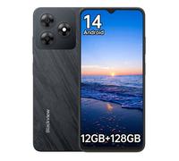 Blackview WAVE 8 Smartphone - 12Go + 128Go - HD+ 6.56"" - 13MP+8MP - 5000mAH - Android 14 Téléphone Portable GPS Dual SIM 4G - Noir