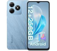 Blackview WAVE 8 Smartphone 6.56"" 12Go RAM + 256Go ROM 5000mAh 13MP Caméra Téléphone portable 4G Double SIM Android 14 GPS - Bleu