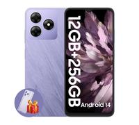 Blackview WAVE 8, Smartphone Android 14, 12 Go RAM, 128 Go/256 Go ROM, Écran HD+ 6,56 pouces, Charge Rapide 5000 mAh 8+256 violet