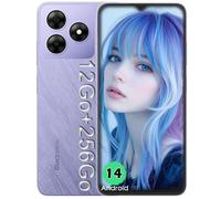 Blackview WAVE 8 Téléphone Portable 6.56" 12Go+256Go/2 To 13MP+8MP 5000mAh Smartphone 4G Android 14 Dual SIM - Violet