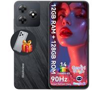 Blackview WAVE 8 Téléphones mobiles débloqués, 12 Go + 128 Go/2 To, Octa-Core 4G Android 14, appareil photo AI 13 MP + 8 MP 5000 mAh/10 W, Smartphone double SIM, 6,6" HD+, GPS/OTG, empreintes
