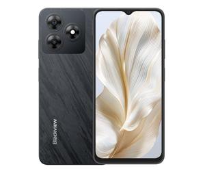 Blackview Wave 8C 4G Smartphone Débloqué, 6,56'' HD+, 6Go+64Go(2TB Externe), Caméra 13MP+8MP, 3 Emplacements pour Cartes, Android 14 Téléphone Portable Dual SIM, Haut-Parleur Smart-K Box, GPS Noir