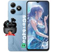 Blackview WAVE 8C Smartphone 6.56" 6Go+64Go 13MP 4700mAh Dual SIM Android 14 Bleu avec Blackview Airbuds 8