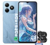 Blackview WAVE 8C Smartphone Pas Cher 6.56"" 6Go+64Go 13MP+8MP 4700mAh Dual SIM Bleu avec Blackview AirBuds 60