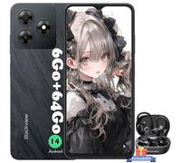 Blackview WAVE 8C Smartphone Pas Cher 6.56"" 6Go+64Go 13MP+8MP 4700mAh Dual SIM Noir avec Blackview AirBuds 60