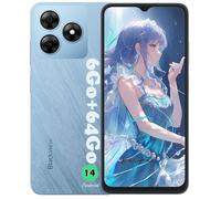 Blackview WAVE 8C Téléphone Portable 6.56"" (2+4)Go+64Go/2 To 13MP+8MP 4700mAh Smartphone 4G Dual SIM Android 14,Face ID - Bleu