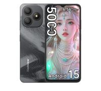 Blackview WAVE 9C [pas de chargeur UE] Smartphone 4 Go + 128 Go/4 Go + 64 Go Android 15 60 Hz 6,56 ''HD + IPS 5000 mAh 13 MP + 8 MP empreinte digitale Bleu