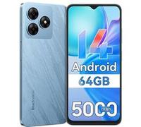 Blackview WAVE 9C Téléphone Portable 6.56" 12Go+64Go 13MP+8MP 5000mAh Android 15 Smartphone Dual SIM Face ID,3 Carts Slots - Bleu