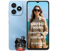 Blackview WAVE 9C Smartphone 6.56"" 12Go+128Go 13MP+8MP 5000mAh Android 15 Dual SIM Face ID Bleu avec Blackview Airbuds 20