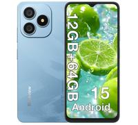 BLACKVIEW WAVE 9C Smartphone 6.56"" 12Go + 64 Go/jusqu'à 2To 5000mAh Android 15 13MP Téléphone 4G Double Sim GPS Cadeaux Noël - Bleu