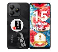 Blackview Wave 9C Smartphone 6,56"" - 64Go + microSD jusqu'à 2To, 4Go+8Go ext., 5000mAh, Android 15, Dual SIM, 13MP - Noir