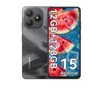 Blackview WAVE 9C - Smartphone 6,56"" HD+, 12Go (4+8Go), 128Go, 5000mAh, Dual SIM, Android 15, 13MP Noir