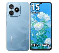 Blackview WAVE 9C Smartphone Android 15 - 12Go + 64Go - 6.56"" - 5000mAh - 13MP - Téléphone Portable GPS Double SIM 4G - Bleu