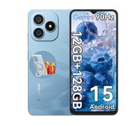 Blackview WAVE 9C Téléphone Portable 6.56" 12Go+128Go 13MP+8MP 5000mAh Android 15 Smartphone Dual SIM Face ID,3 Carts Slots - Bleu