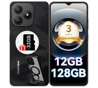 Blackview Wave 9C Telephone Portable Android Smartphones, 12Go+128Go/2To, 5000mAh, 6.56" Smartphon Pas Cher 4G Dual SIM, Téléphone avec Coque 360° Rotatif WiFi 5G/GPS/IP54/3 Card Slots/3 Ans Garantie